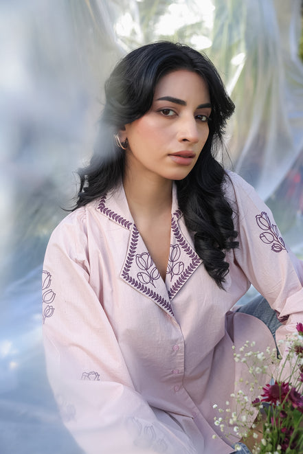 light pink cotton summer shirt