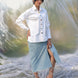 white cotton lycra shirt, a perfect statement shirt for all occasions