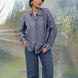 grey silk shirt perfect for casual, party and formal settings