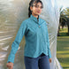 teal blue cotton shirt perfect for casual, party and formal outings